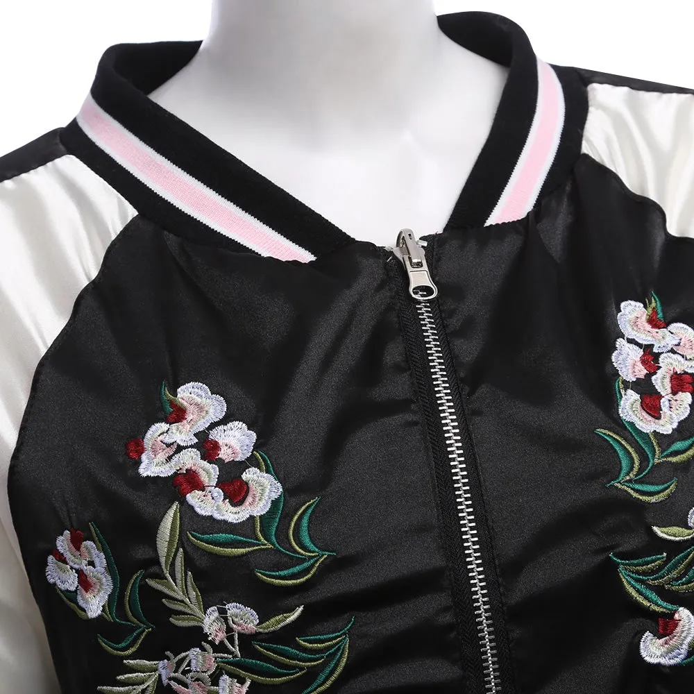 Women Embroidery Women Baseball Jacket