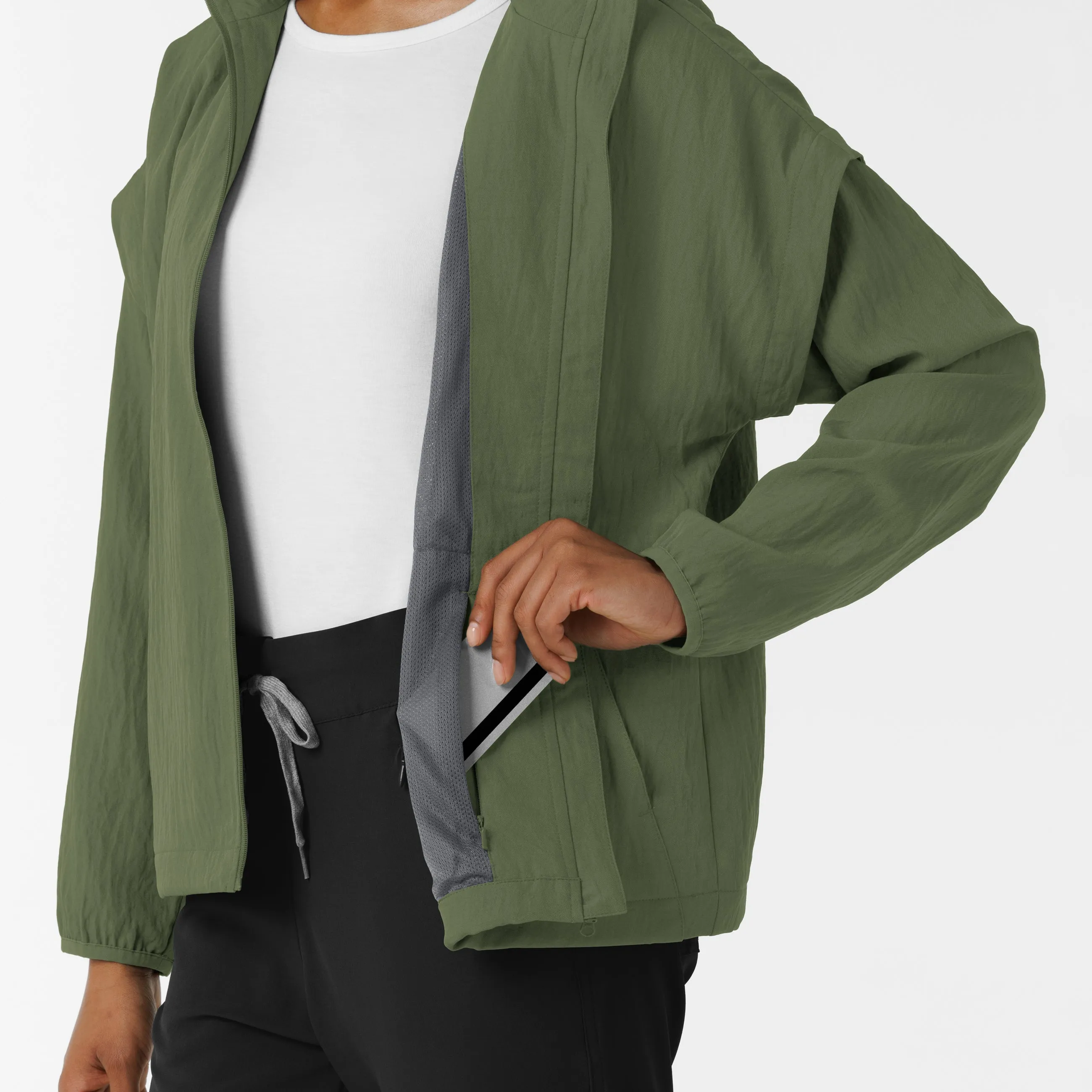 Women's BreezeBreaker Scrub Jacket - Olive