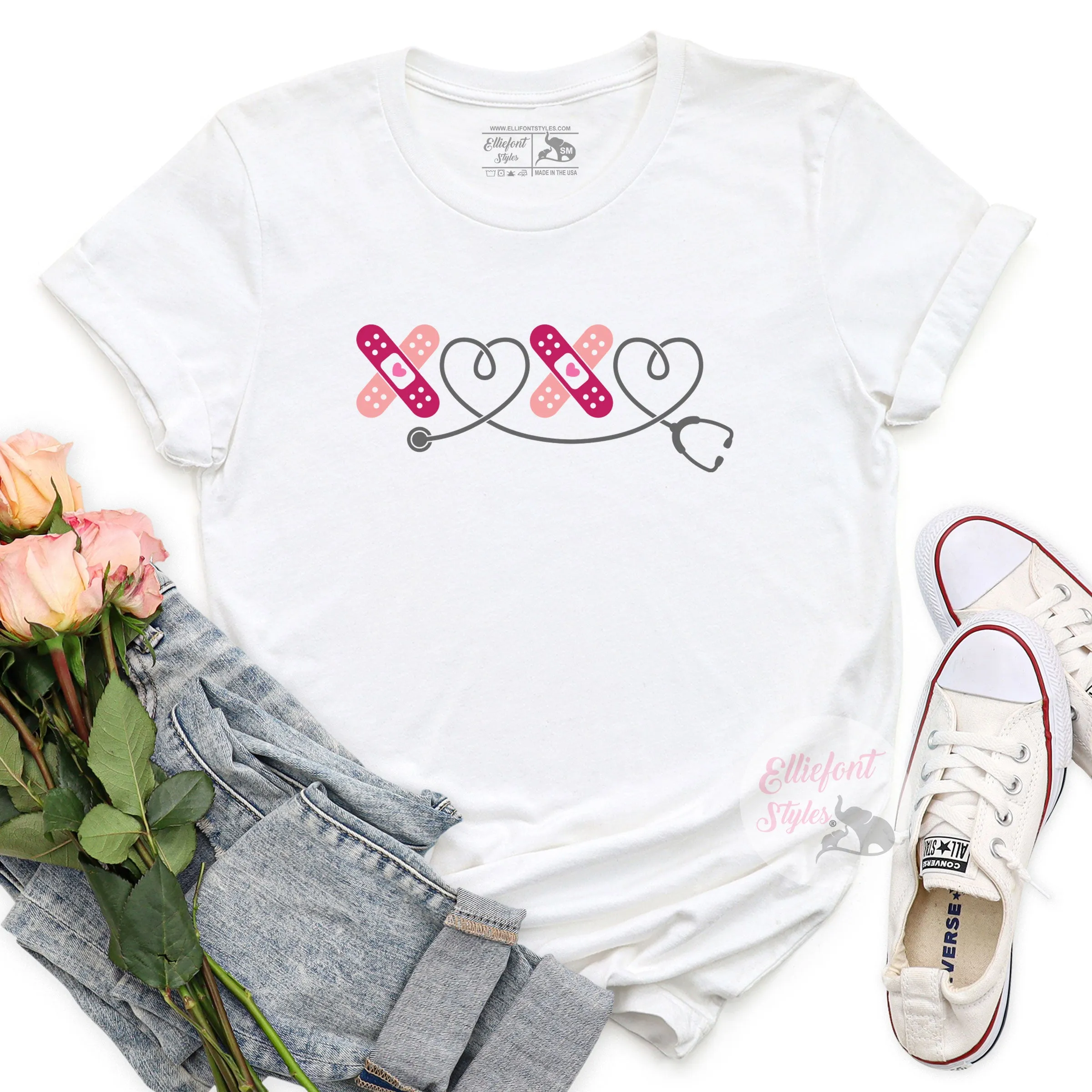 XOXO Nurse Valentines Shirt